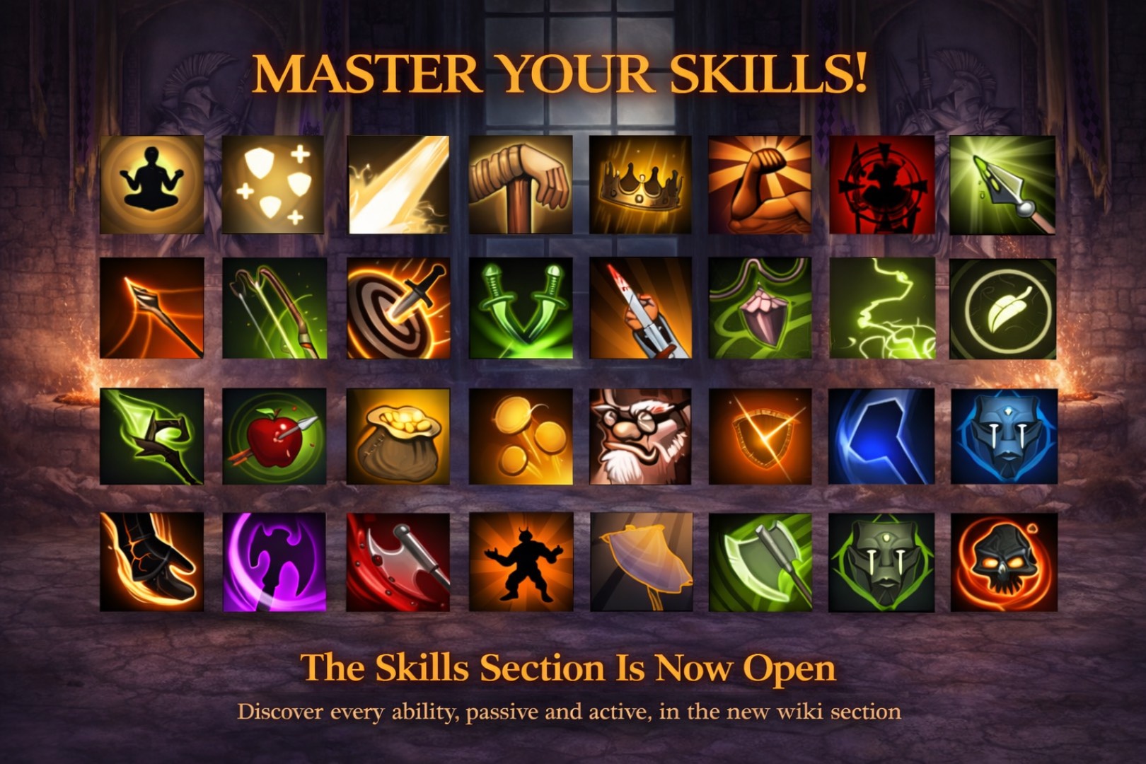 Skills section is now open!